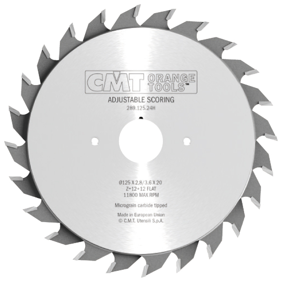 CMT Predrezový kotúč dvojdielny - D120x2,8-3,6 d20 Z12+12 HW C28912024H