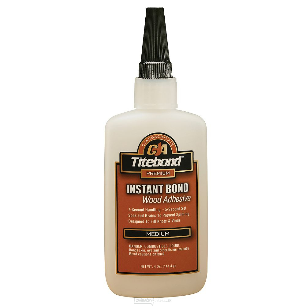 Titebond Instant Medium Rýchloschnúce lepidlo - 59ml