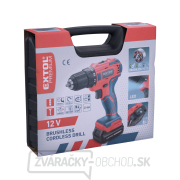 Aku vŕtací skrutkovač, BRUSHLESS, 12V Li-ion, 2Ah náhled