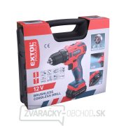 Aku vŕtací skrutkovač, BRUSHLESS, 12V Li-ion, 2Ah náhled