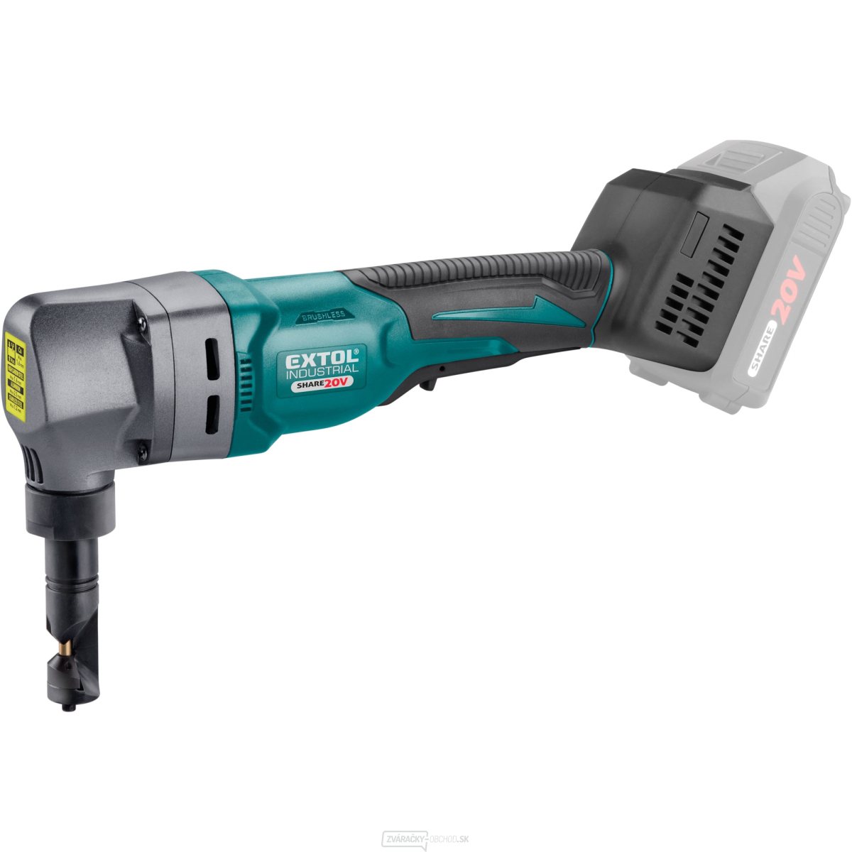 Nožnice na plech, prestrihovačky aku SHARE20V, BRUSHLESS, bez batérie a nabíjačky