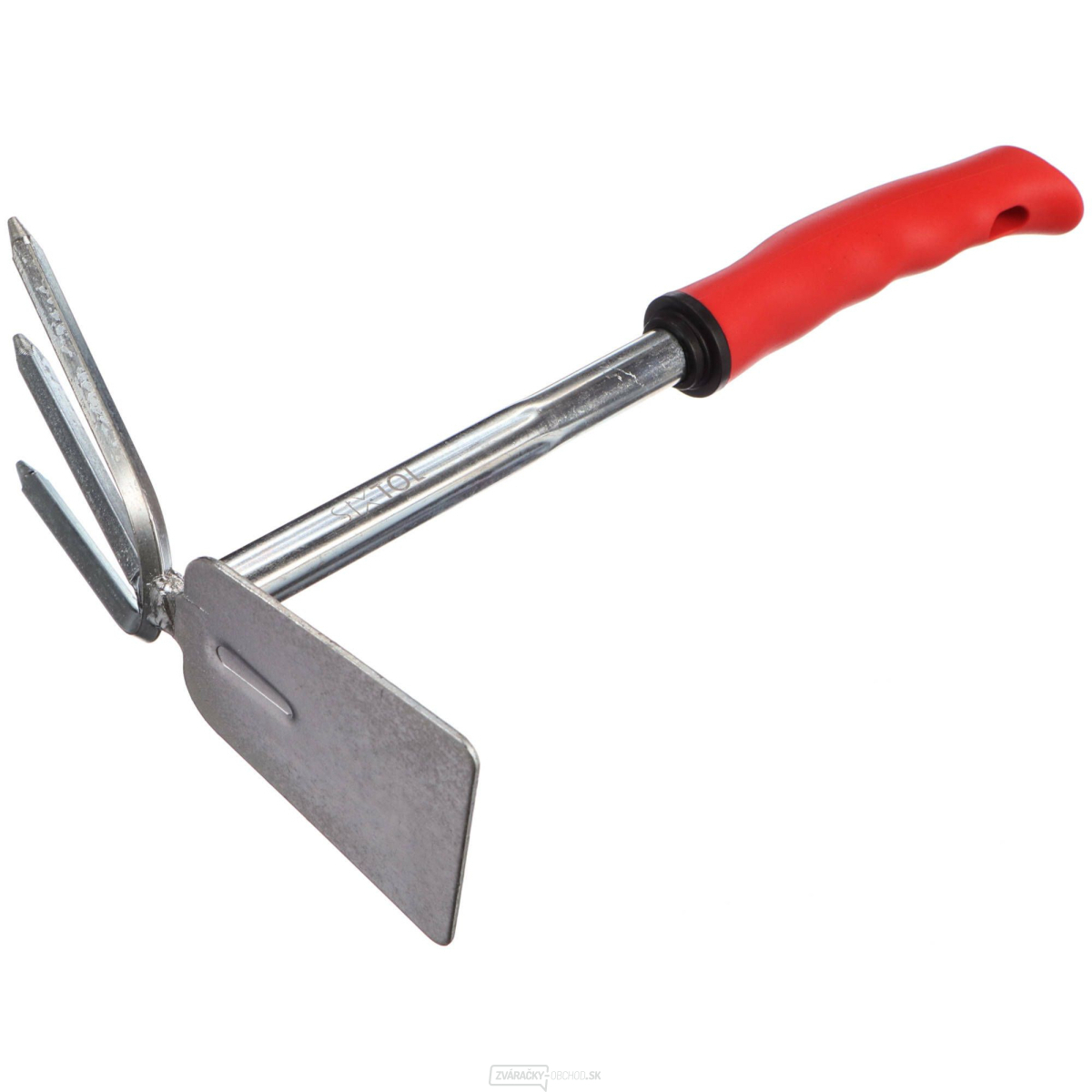Záhradná motyčka s kypričom, dĺžka 290 mm, ergonomická rukoväť SIXTOL