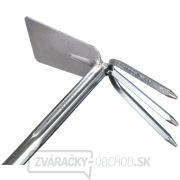 Záhradná motyčka s kypričom, dĺžka 290 mm, ergonomická rukoväť SIXTOL náhled