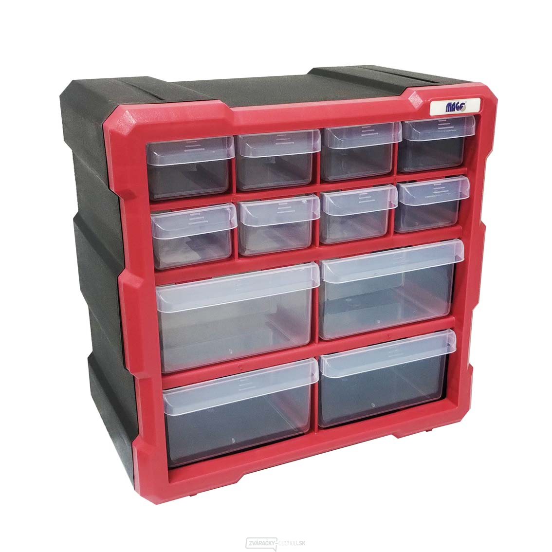 Skrinka plastová 8+4 šuplíky