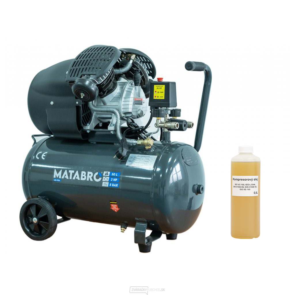 Matabro MB-K106, Olejový kompresor 50l, 230V | 3500W