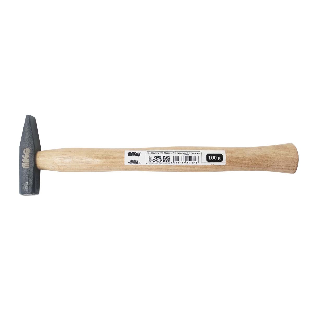 Kladivo 100 g, drevená rukoväť HICKORY