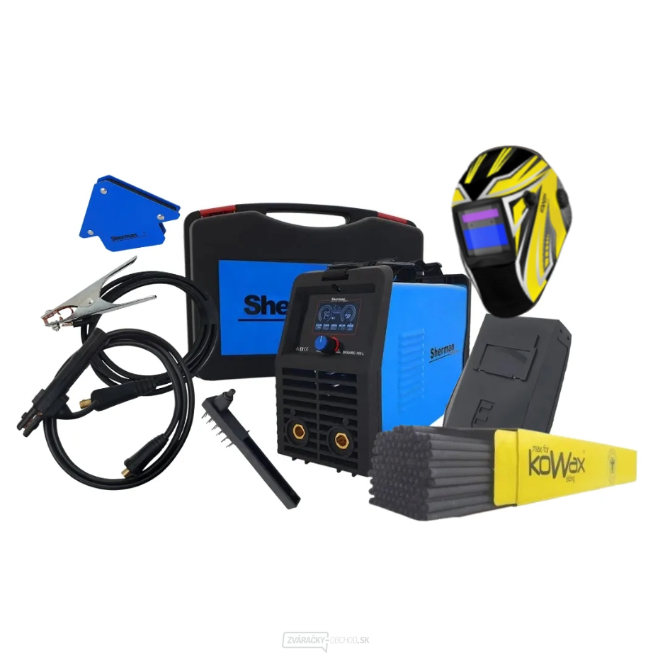 Invertorová Zváračka DIGIARC 160 LCD + káble + kukla KWX3 + Elektródy 2,5mm + Magnet
