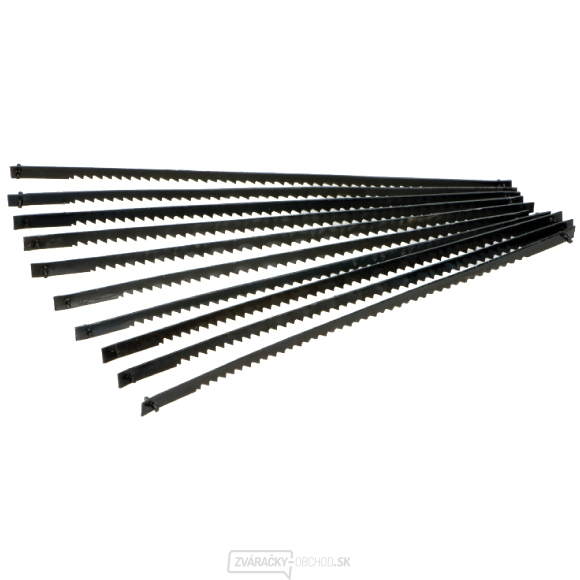 Plátok do lupienkovej píly s čapom 130 mm, súprava 10 ks - Stredne jemný (21 zubov na palec) Plátok do lupienkovej píly s čapom 130 mm, súprava 10 ks - Stredne jemný (21 zubov na palec) gallery main image