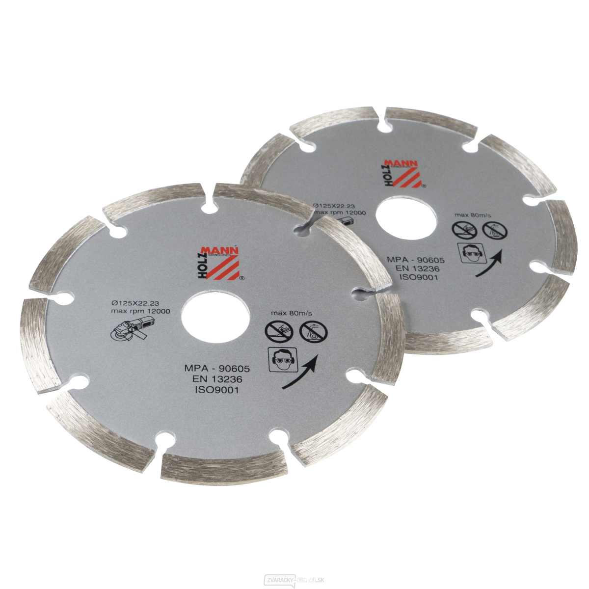 Diamantový rezný kotúč segmentový (2ks) 125x7 mm - WS125DTS