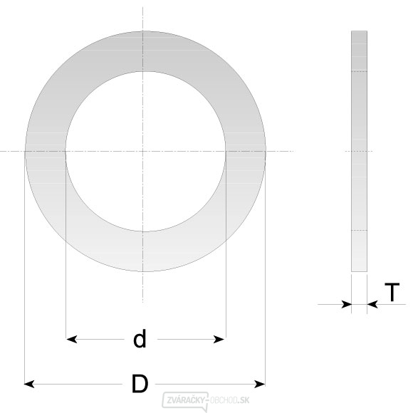 CMT Redukčný krúžok pre pílové kotúče - D32 d30 t2,0