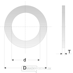 CMT Redukčný krúžok pre pílové kotúče - D35 d30 t2,0 CMT Redukčný krúžok pre pílové kotúče - D35 d30 t2,0 gallery main image