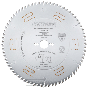 CMT CHROME Pílový kotúč pre pozdĺžne a priečne rezy - D350x3,5 d30 Z54 HW Odhlučnený CMT CHROME Pílový kotúč pre pozdĺžne a priečne rezy - D350x3,5 d30 Z54 HW Odhlučnený gallery main image