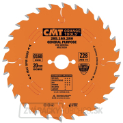 CMT Orange Industrial Pílový kotúč pre pozdĺžne a priečne rezy - D160x2,2 d20 Z28 HW Odhlučnený CMT Orange Industrial Pílový kotúč pre pozdĺžne a priečne rezy - D160x2,2 d20 Z28 HW Odhlučnený gallery main image