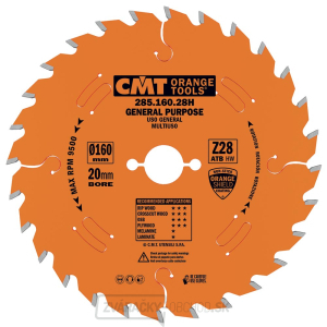 CMT Orange Industrial Pílový kotúč pre pozdĺžne a priečne rezy - D260x2,5 d30 Z60 HW -5°Neg CMT Orange Industrial Pílový kotúč pre pozdĺžne a priečne rezy - D260x2,5 d30 Z60 HW -5°Neg gallery main image