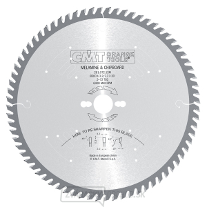 CMT Industrial Pílový kotúč na lamino a DTD - D225x2,6 d30 Z64 HW CMT Industrial Pílový kotúč na lamino a DTD - D225x2,6 d30 Z64 HW gallery main image