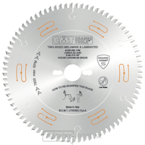 CMT CHROME C283 Pílový kotúč na lamino bez predrezu - D250x3,2 d30 Z80 HW CMT CHROME C283 Pílový kotúč na lamino bez predrezu - D250x3,2 d30 Z80 HW gallery main image