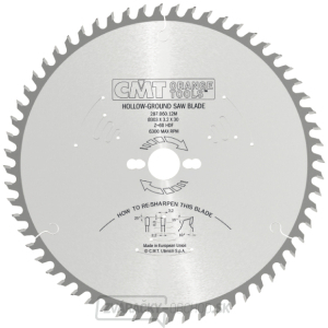 CMT Industrial C287 Pílový kotúč na lamino bez predrezu - D303x3,2 d30 Z60 HW CMT Industrial C287 Pílový kotúč na lamino bez predrezu - D303x3,2 d30 Z60 HW gallery main image