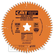 CMT Orange Pílový kotúč na lamino, plast a neželezné kovy - D190x2,8 d20 Z64 HW Festool CMT Orange Pílový kotúč na lamino, plast a neželezné kovy - D190x2,8 d20 Z64 HW Festool gallery main image