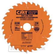 CMT Orange Pílový kotúč na neželezné kovy a plasty - D190x2,6 d30 Z30 HW CMT Orange Pílový kotúč na neželezné kovy a plasty - D190x2,6 d30 Z30 HW gallery main image