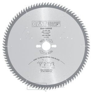 CMT Pílový kotúč pre Corian a hrubostenné plasty - D250x3,2 d30 Z72 HW CMT Pílový kotúč pre Corian a hrubostenné plasty - D250x3,2 d30 Z72 HW gallery main image