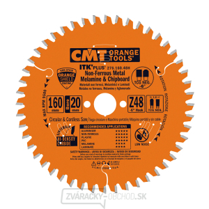 CMT ITK Ultra tenký kotúč na lamino, plast a neželezné kovy - D165x1,8 d20 Z56 HW CMT ITK Ultra tenký kotúč na lamino, plast a neželezné kovy - D165x1,8 d20 Z56 HW gallery main image