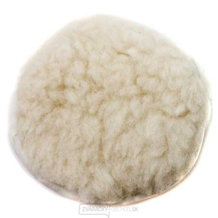 Leštiaci kotúč 125mm z prírodnej vlny, aretácia šnúrkou