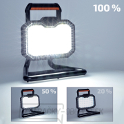 Solight LED reflektor 20W, prenosný, nabíjací, 2000lm, oranžovo-čierny náhled