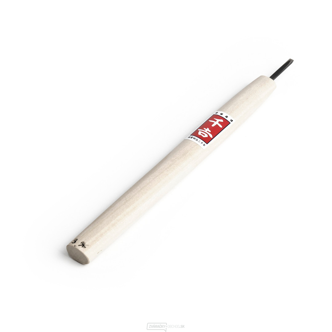 Japonské rezbárske mini-dláto SENKICHI s plochou čepeľou - 3 mm