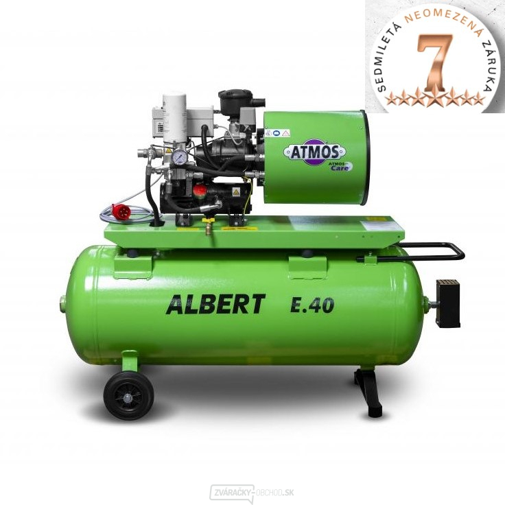 Skrutkový kompresor Atmos ALBERT E.39 + Vzdušník