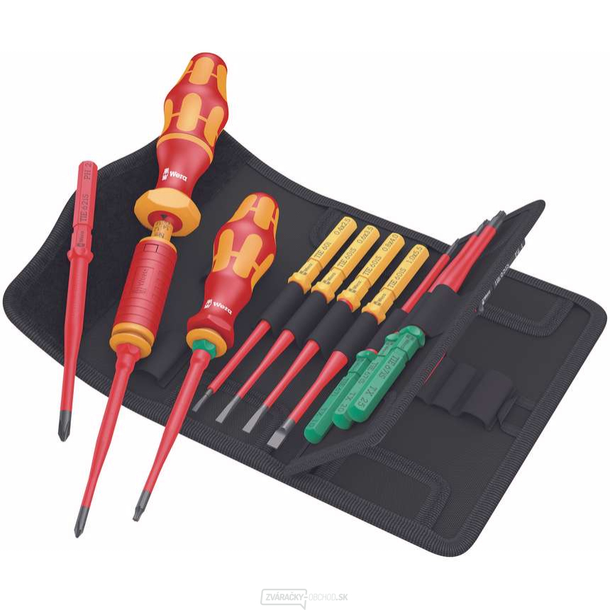 Wera 006609 Náhradné skrutkovacie nože Kraftform Kompakt VDE 16 Krútiaci moment 1,2 ÷ 3,0 Nm extra slim 1 TIE (sada 16 dielov)