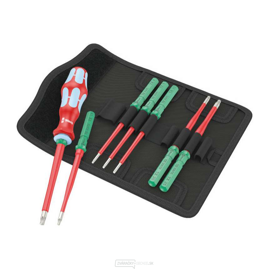 Wera 006630 Vymeniteľné skrutkovacie čepele Kraftform Kompakt VDE nerez 8 extra tenké 1 TIE (sada 8 ks)
