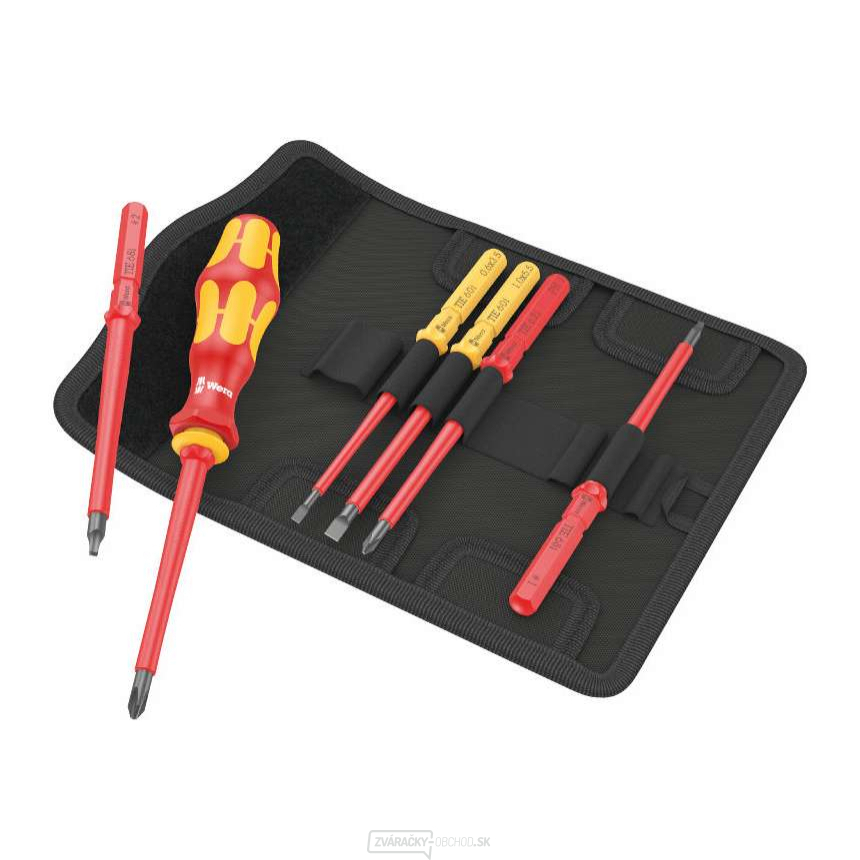 Wera 006604 Vymeniteľné skrutkovacie nože Kraftform Kompakt VDE 7 Imperial 1 TIE (sada 7 kusov)