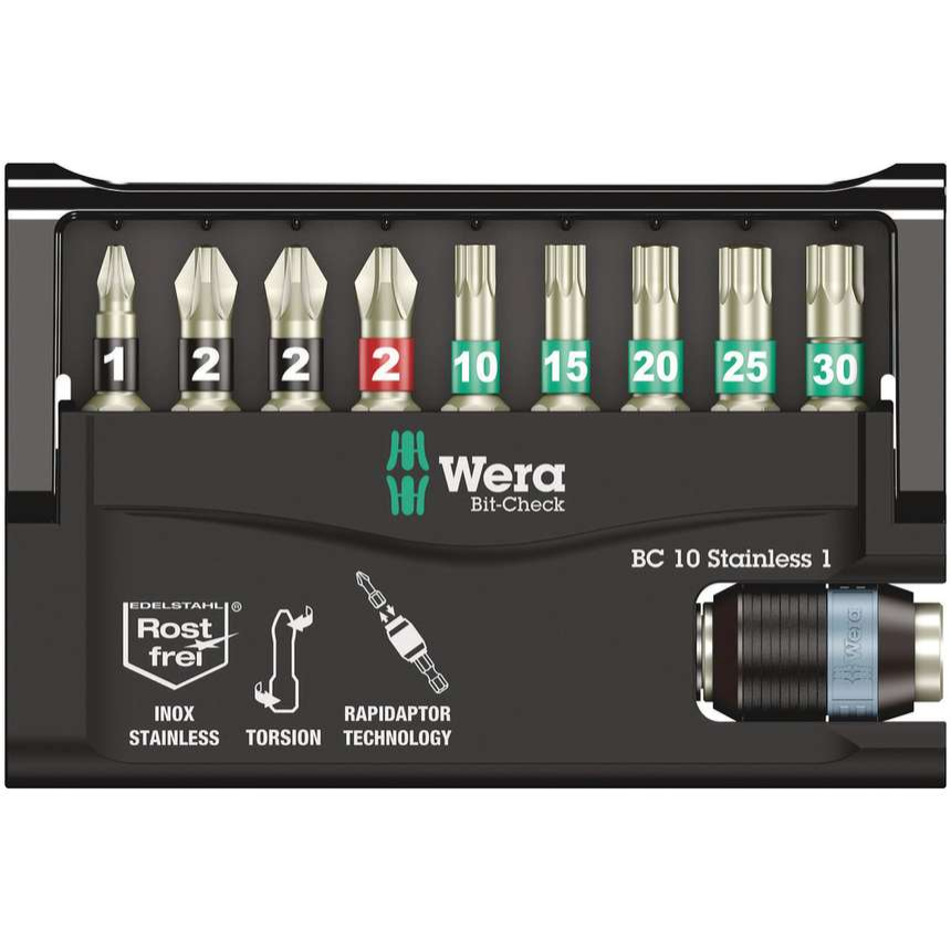 Wera 073630 Nerezové bity 1/4