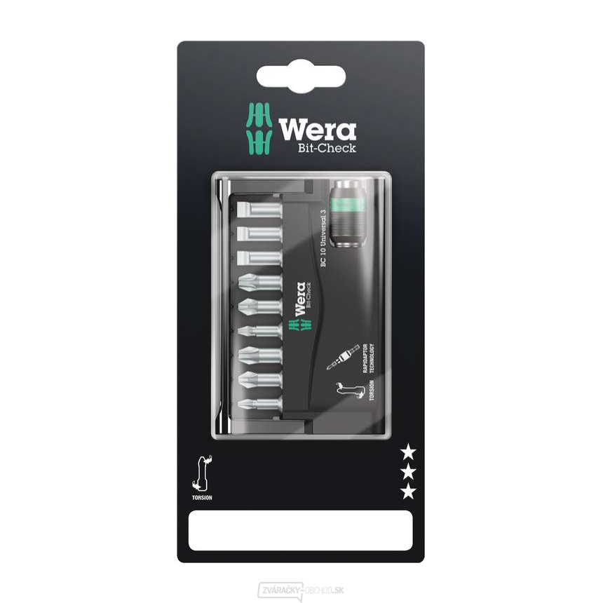 Wera 073410 Bit-Check 10 Universal 3 SB (sada 10 kusov)