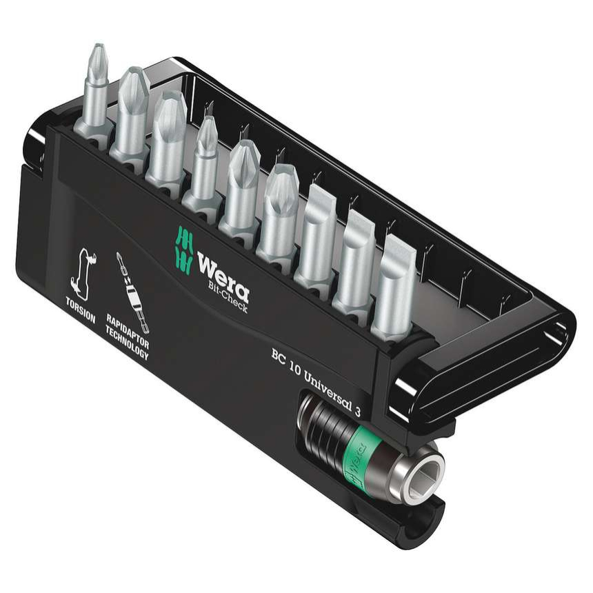 Wera 056375 Bit-Check 10 Universal 3 (sada 10 kusov)