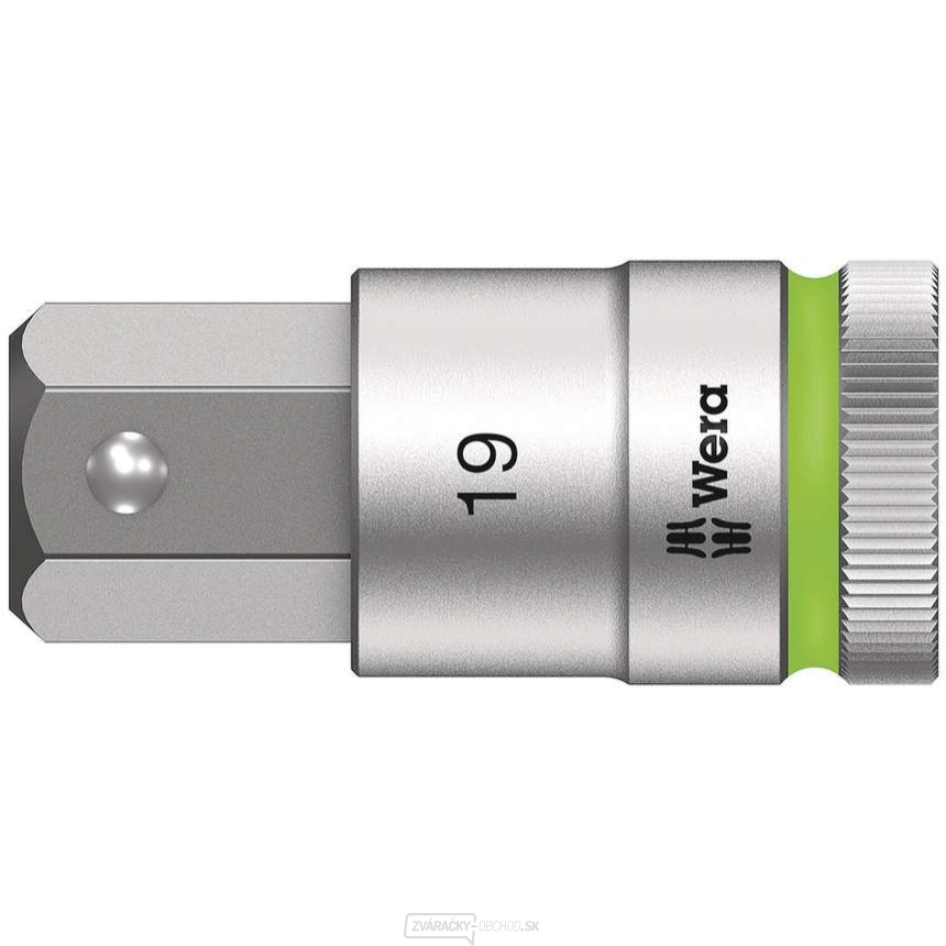 Wera 003829 Zyklop 1/2" 6-stranný bit 19 mm typ 8740 C HF s funkciou držania Wera 003829 Zyklop 1/2" 6-stranný bit 19 mm typ 8740 C HF s funkciou držania gallery main image
