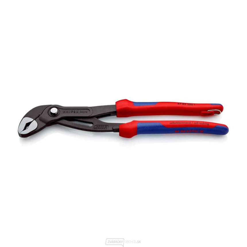 Kliešte na rúry Cobra® 300 mm Knipex 87 02 300 T s upevňovacím okom