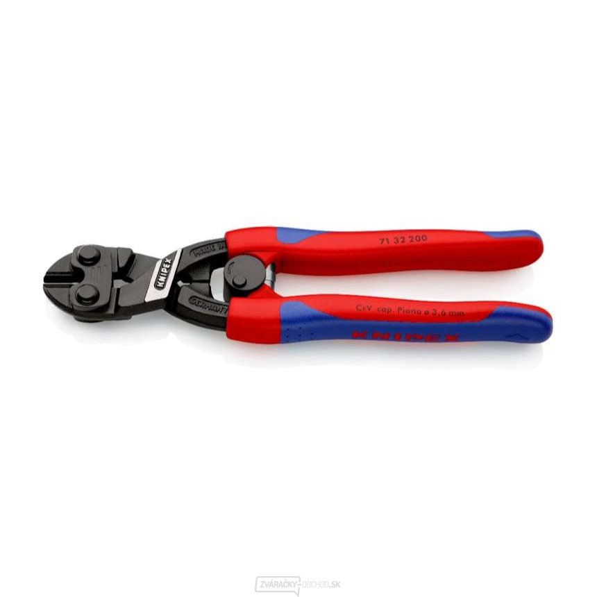 Kompaktné kliešte CoBolt 200 mm KNIPEX 71 32 200 - čierne atramentové, viaczložkové puzdrá