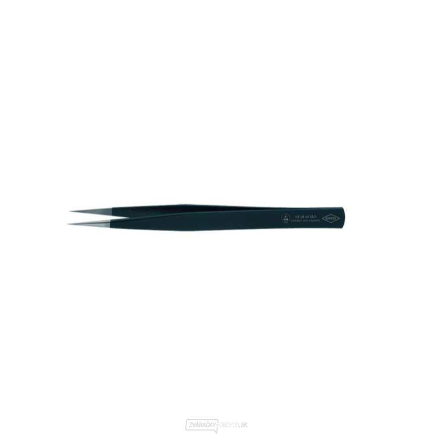 Presná pinzeta ESD, 120 mm Knipex 92 08 78 ESD