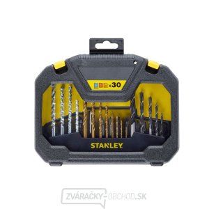 Stanley 30dielna sada vrtákov do kovu/dreva/muriva a bitov Stanley 30dielna sada vrtákov do kovu/dreva/muriva a bitov gallery main image