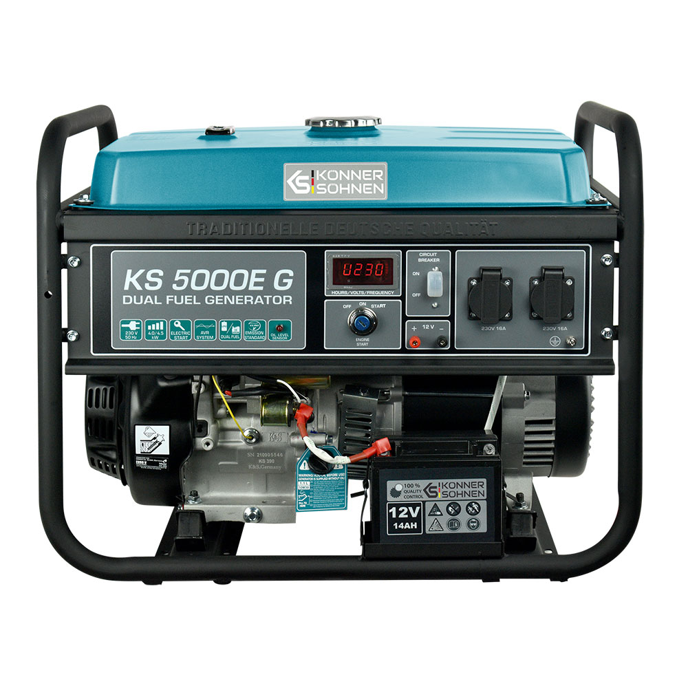 LPG/benzínová elektrocentrála Könner & Söhnen KS 5000E G