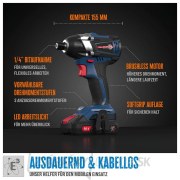 Akumulátorový rázový uťahovač BSS 18 1/4-0 BL náhled