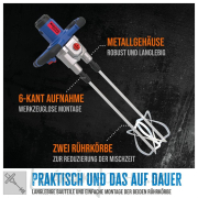 Miešač stavebných zmesí GRW 1811.1 TWIN náhled