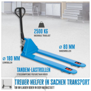 Paletový vozík GHW 2500-180 PU náhled