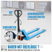 Paletový vozík GHW 2500-180 PU náhled