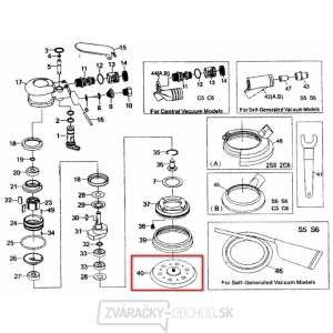 Talíř excentrické brusky ESS 150 Komposit PRO (pos.40) gallery main image