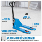 Paletový vozík GHW 2500-80 PU náhled