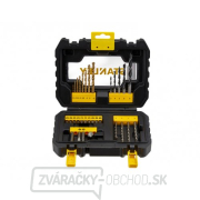 31-dielna sada vrtákov do titánu/dreva/drevo, skrutkovacie bity, magnetický držiak bitov, záhlbník Stanley STA88550 náhled
