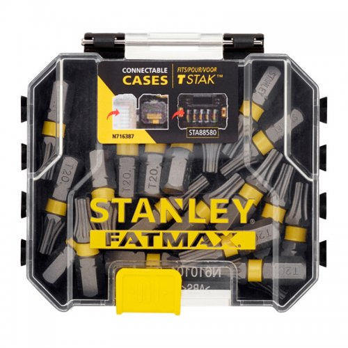 20-dielna súprava 25 mm bitov na rázový kľúč T20 Stanley STA88570