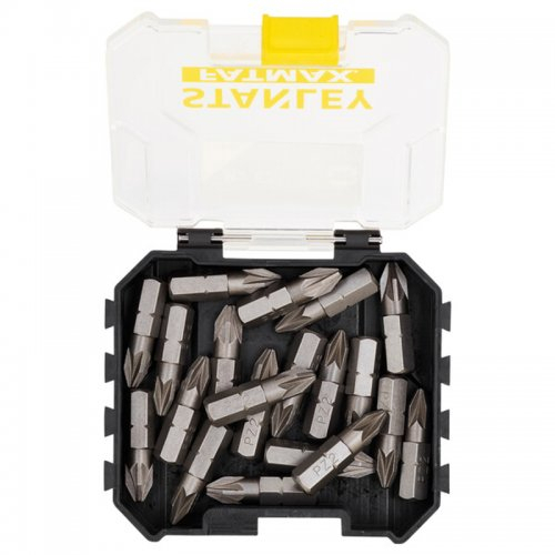 20-dielna súprava 25 mm bitov PZ2 Stanley STA88567